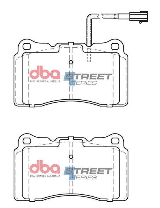 DBA Street Series Brake Pad Set Front DB2067SS
