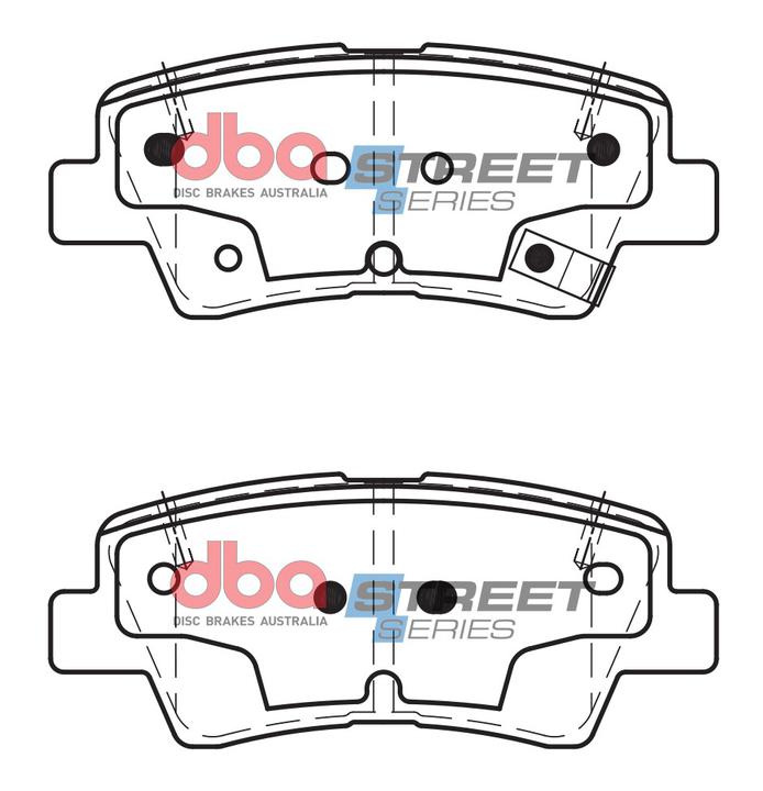 DBA Street Series Brake Pad Set Rear DB2076SS