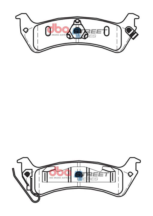 DBA Street Series Brake Pad Set Rear DB2093SS