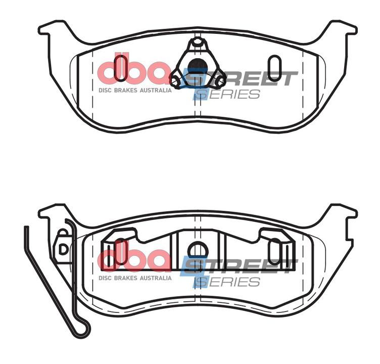 DBA Street Series Brake Pad Set Rear DB2163SS