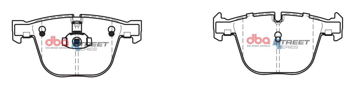 DBA Street Series Brake Pad Set Rear DB2197SS