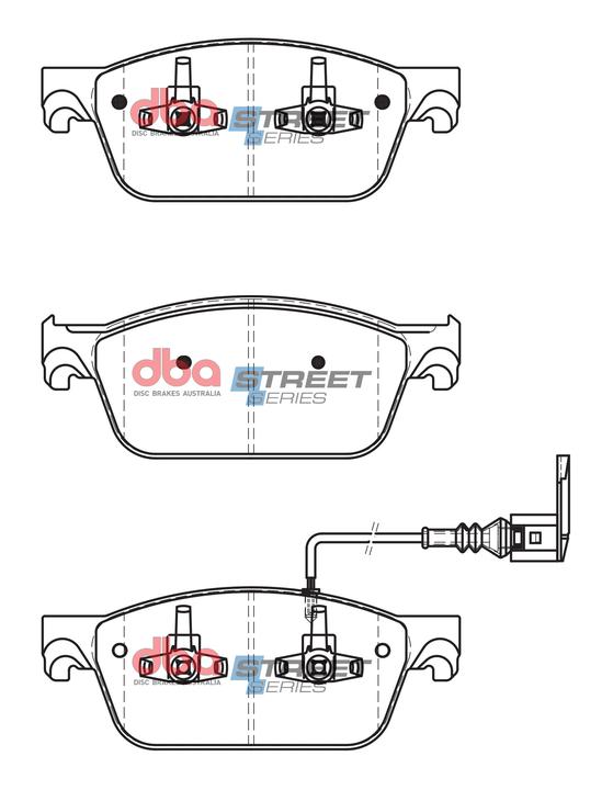 DBA Street Series Brake Pad Set Front DB2200SS