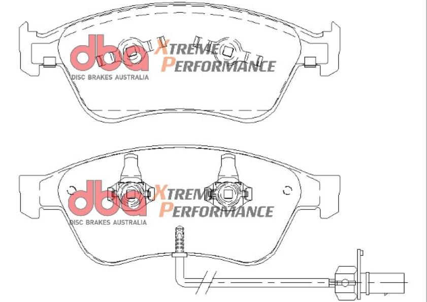 DBA Xtreme Performance Brake Pad Set Front DB2202XP
