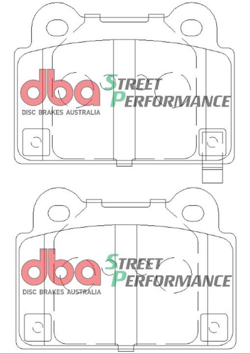 DBA Street Performance Brake Pad Set Rear DB2215SP