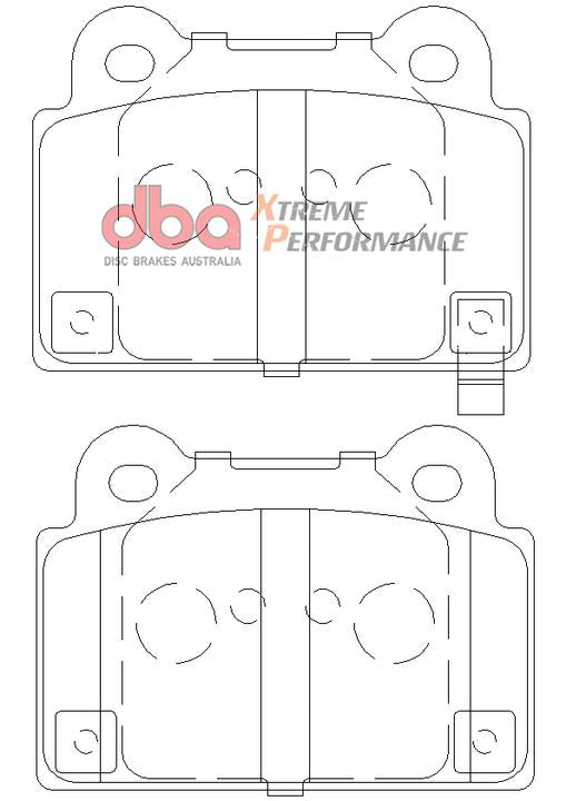 DBA Xtreme Performance Brake Pad Set Rear DB2215XP