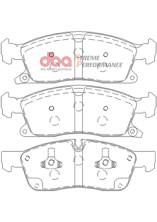 DBA Xtreme Performance Brake Pad Set Front DB2216XP