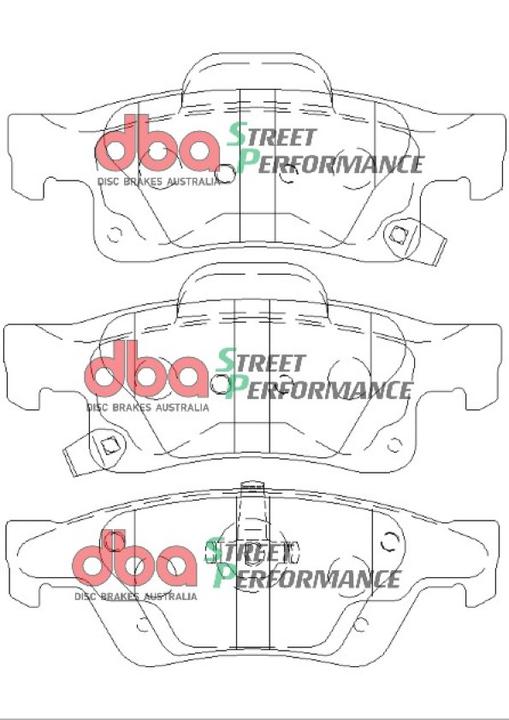 DBA Street Performance Brake Pad Set Rear DB2217SP
