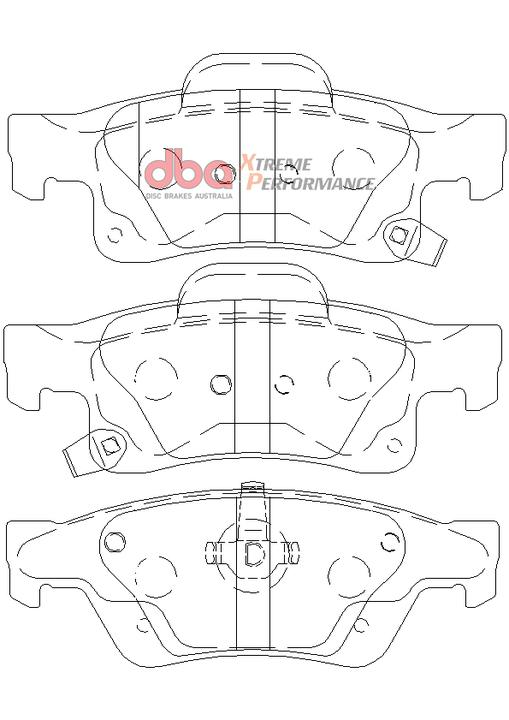 DBA Xtreme Performance Brake Pad Set Rear DB2217XP