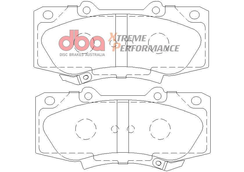 DBA Xtreme Performance Brake Pad Set Front DB2221XP