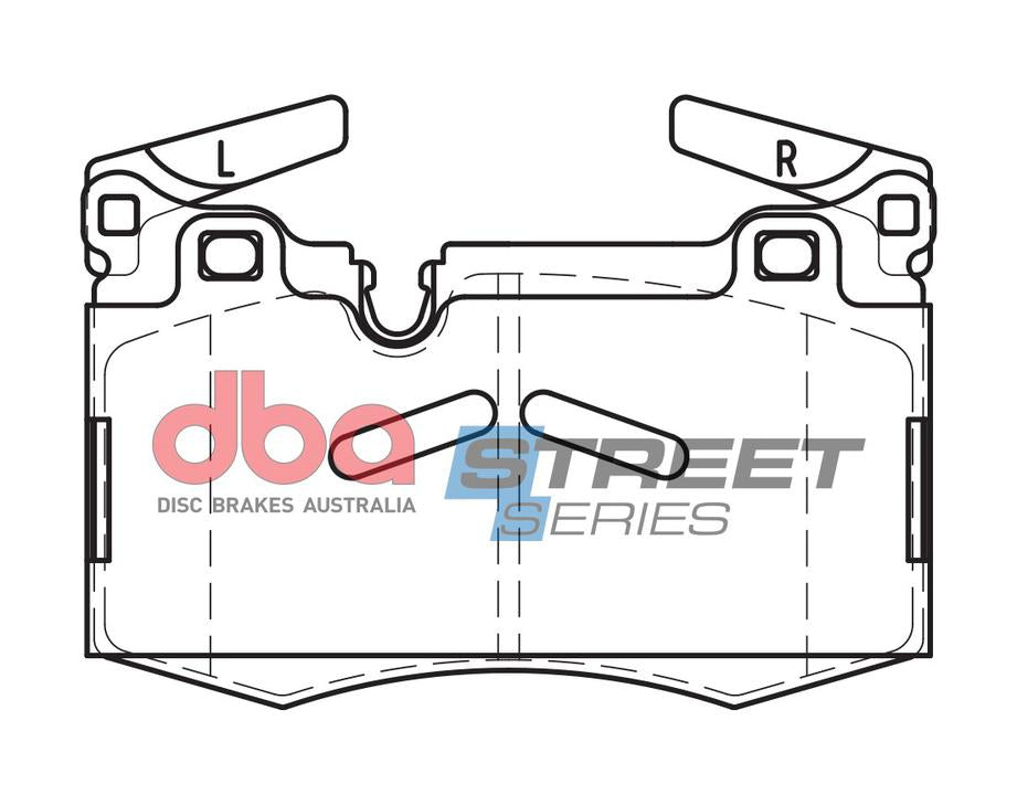 DBA Street Series Brake Pad Set Front DB2222SS