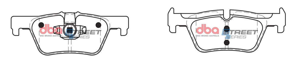 DBA Street Series Brake Pad Set Rear DB2224SS