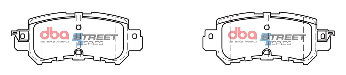 DBA Street Series Brake Pad Set Rear DB2227SS