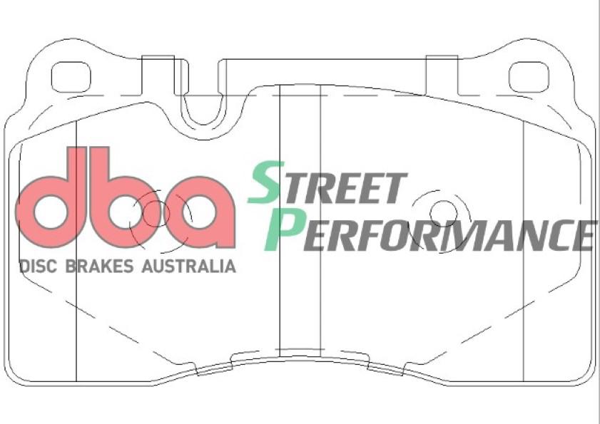 DBA Street Performance Brake Pad Set Front DB2228SP