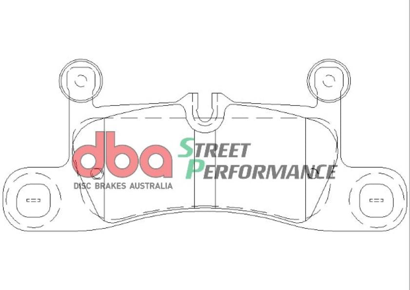 DBA Street Performance Brake Pad Set Rear DB2229SP