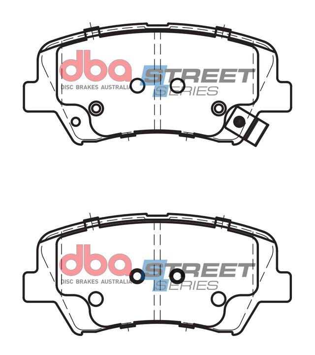 DBA Street Series Brake Pad Set Front DB2240SS