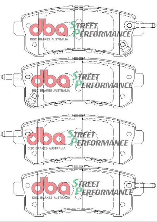 DBA Street Performance Brake Pad Set Rear DB2244SP