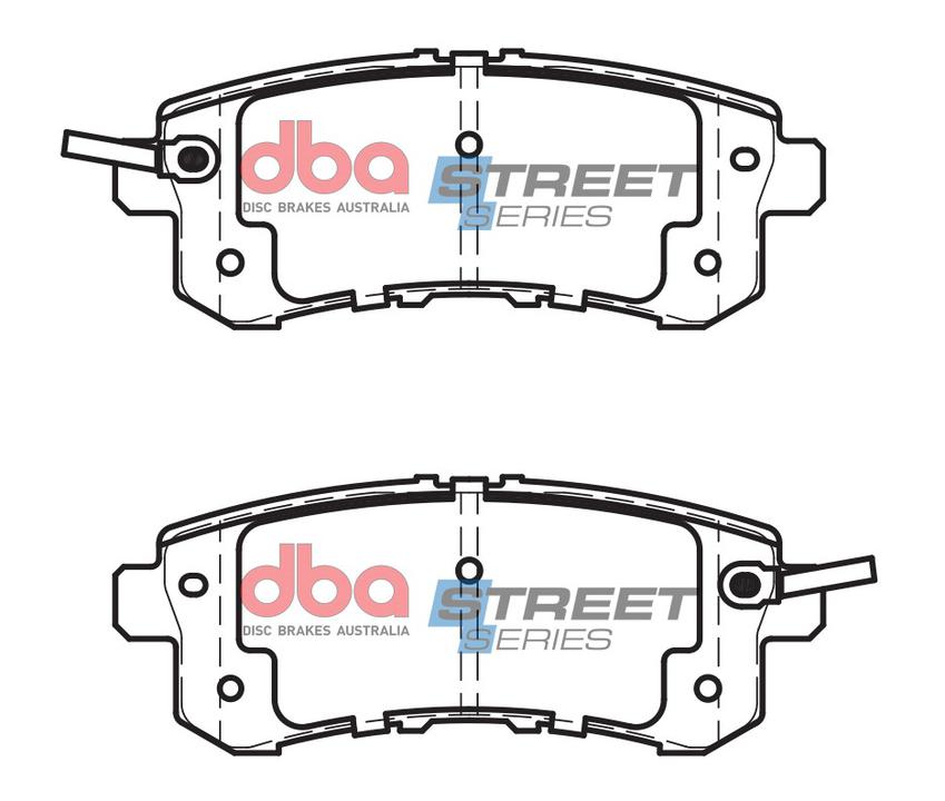 DBA Street Series Brake Pad Set Rear DB2244SS