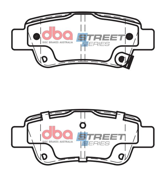 DBA Street Series Brake Pad Set Rear DB2256SS