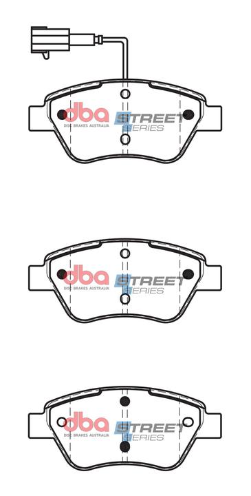 DBA Street Series Brake Pad Set Front DB2258SS