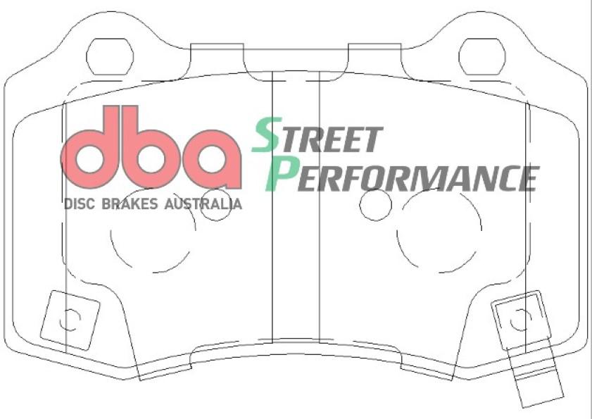 DBA Street Performance Brake Pad Set Rear DB2260SP