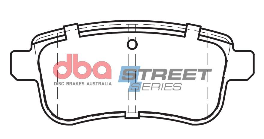 DBA Street Series Brake Pad Set Rear DB2277SS