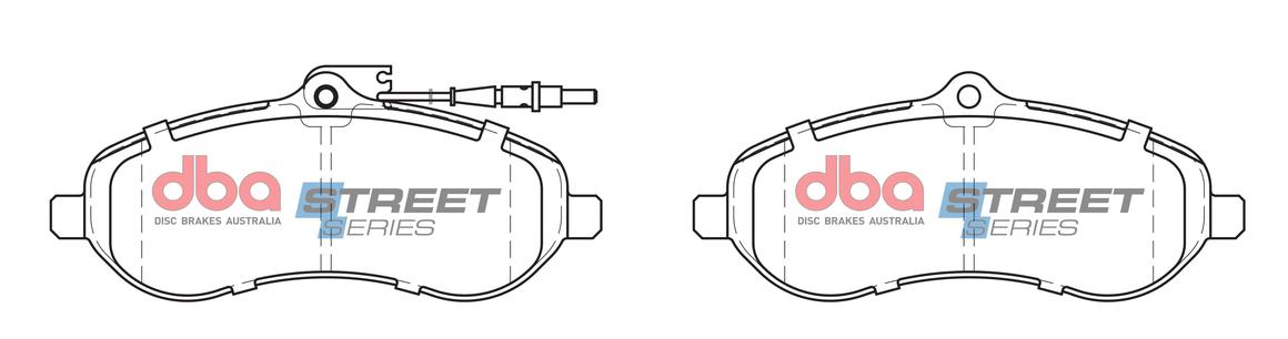 DBA Street Series Brake Pad Set Front DB2326SS