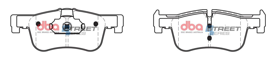 DBA Street Series Brake Pad Set Front DB2332SS