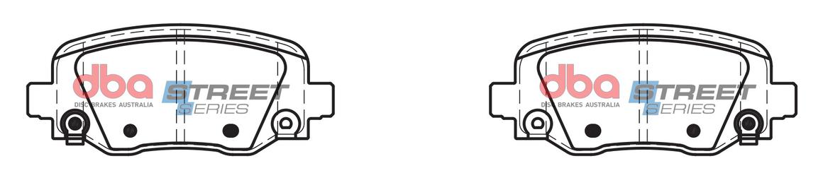 DBA Street Series Brake Pad Set Rear DB2338SS