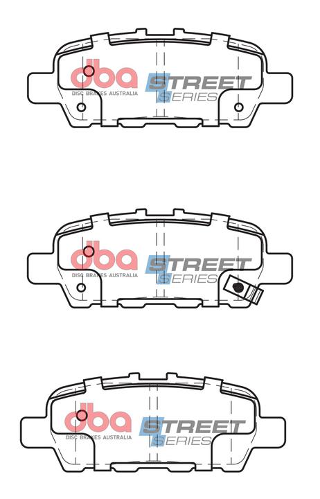 DBA Street Series Brake Pad Set Rear DB2340SS