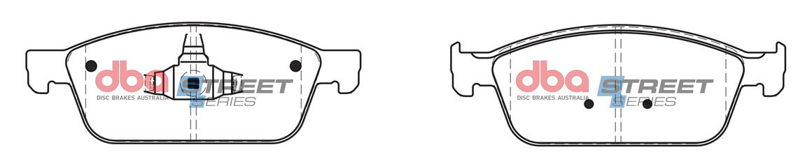 DBA Street Series Brake Pad Set Front DB2353SS
