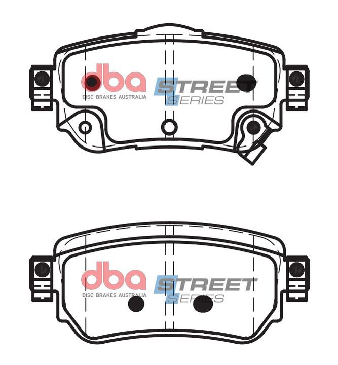 DBA Street Series Brake Pad Set Rear DB2357SS