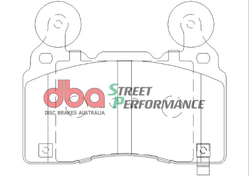 DBA Street Performance Brake Pad Set Front DB2358SP