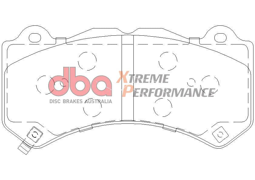 DBA Xtreme Performance Brake Pad Set Front DB2375XP
