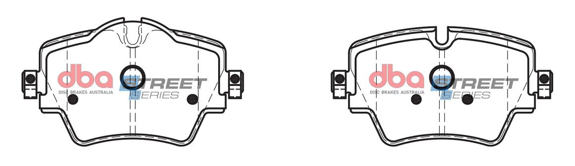 DBA Street Series Brake Pad Set Front DB2377SS