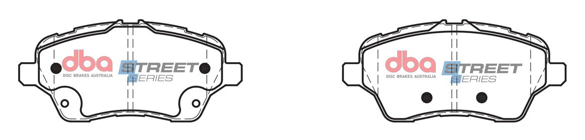 DBA Street Series Brake Pad Set Front DB2382SS