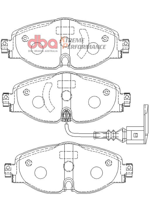 DBA Xtreme Performance Brake Pad Set Front DB2383XP
