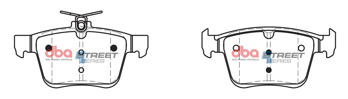 DBA Street Series Brake Pad Set Rear DB2384SS