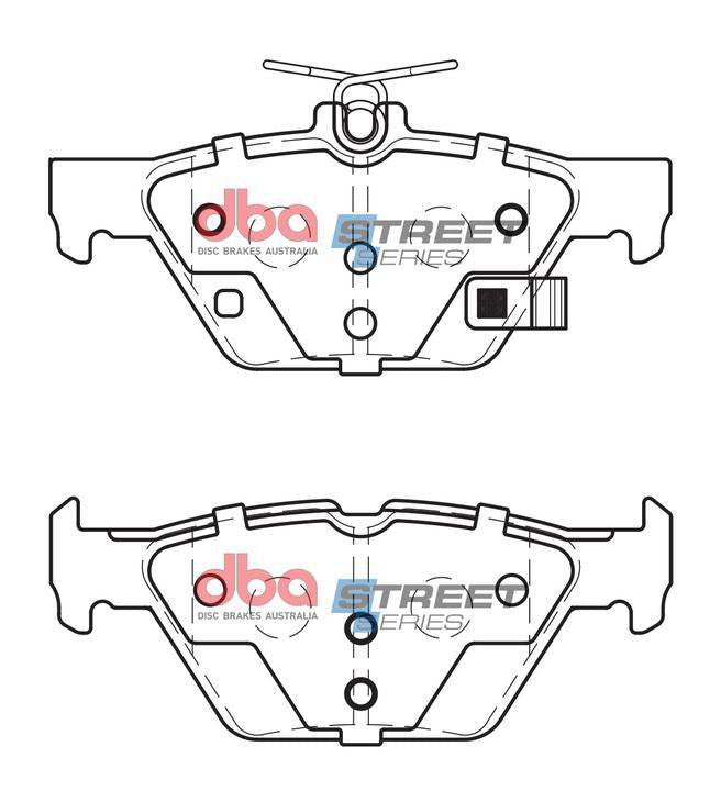 DBA Street Series Brake Pad Set Rear DB2398SS