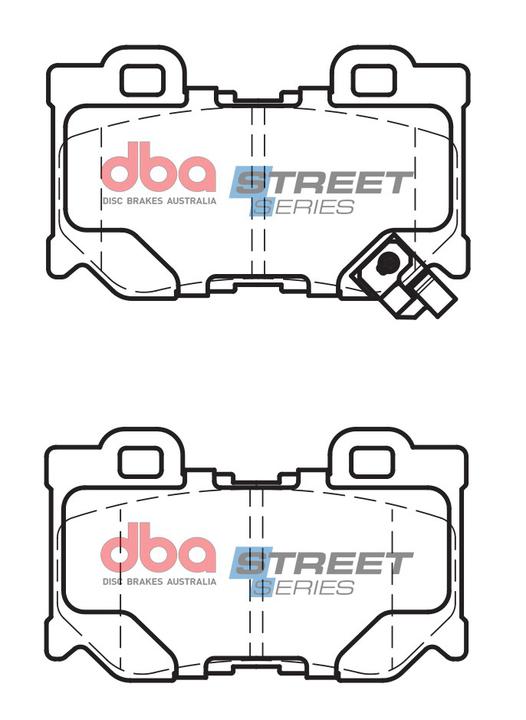DBA Street Series Brake Pad Set Rear DB2401SS