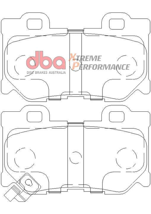 DBA Xtreme Performance Brake Pad Set Rear DB2401XP