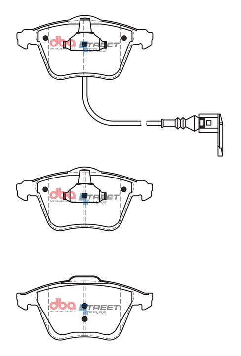 DBA Street Series Brake Pad Set Front DB2402SS
