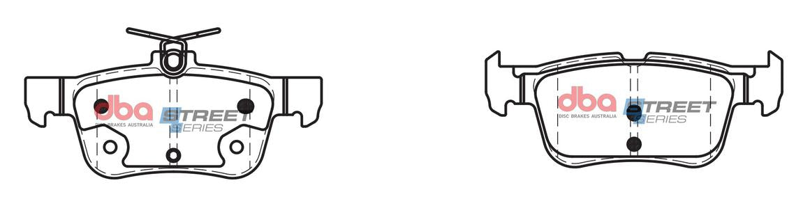 DBA Street Series Brake Pad Set Rear DB2406SS