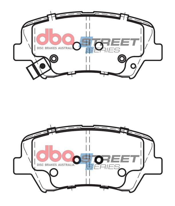 DBA Street Series Brake Pad Set Front DB2443SS