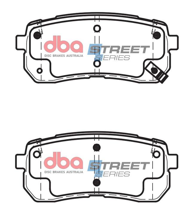DBA Street Series Brake Pad Set Rear DB2447SS