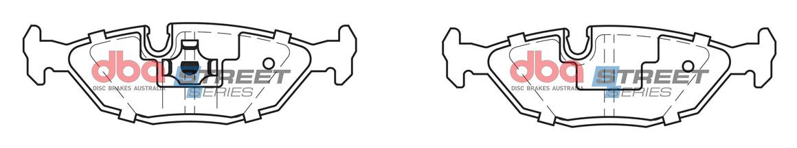 DBA Street Series Brake Pad Set Rear DB296SS