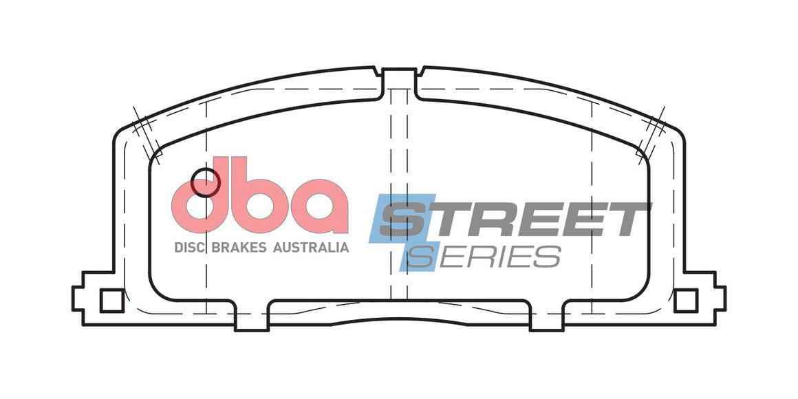 DBA Street Series Brake Pad Set Front DB308SS