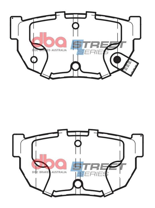 DBA Street Series Brake Pad Set Rear DB325SS