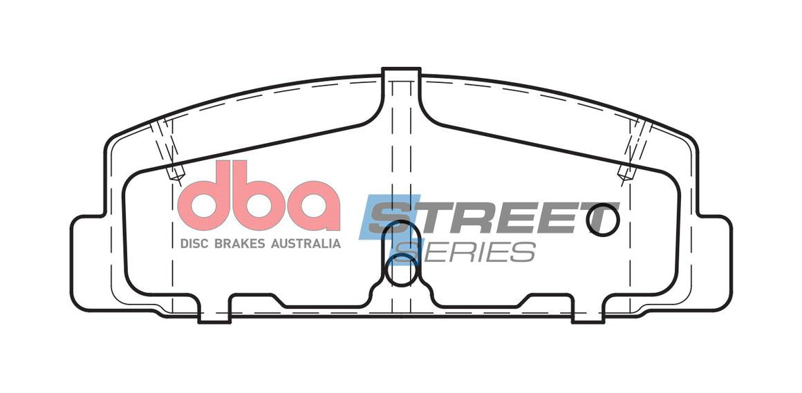 DBA Street Series Brake Pad Set Rear DB372SS