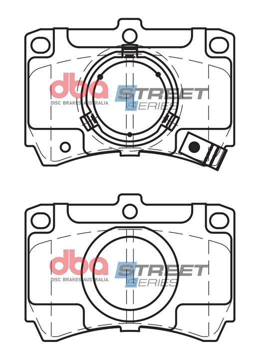 DBA Street Series Brake Pad Set Front DB406SS