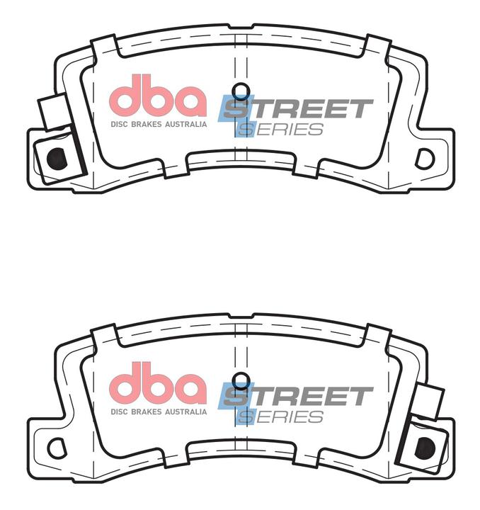 DBA Street Series Brake Pad Set Rear DB422SS